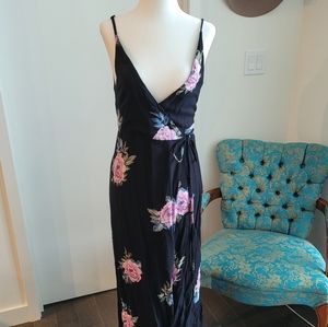 Element black floral maxi dress size 8 aus small